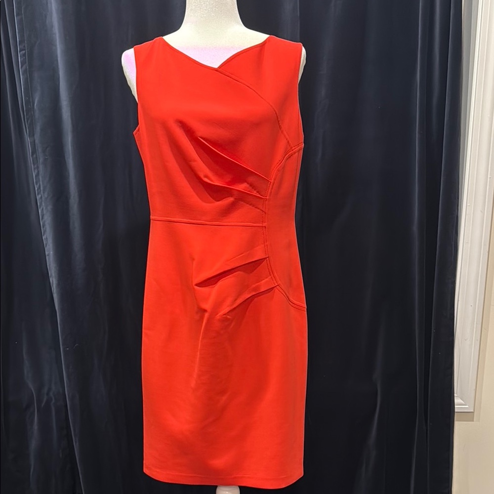Carolina Herrera Red Sheath Dress